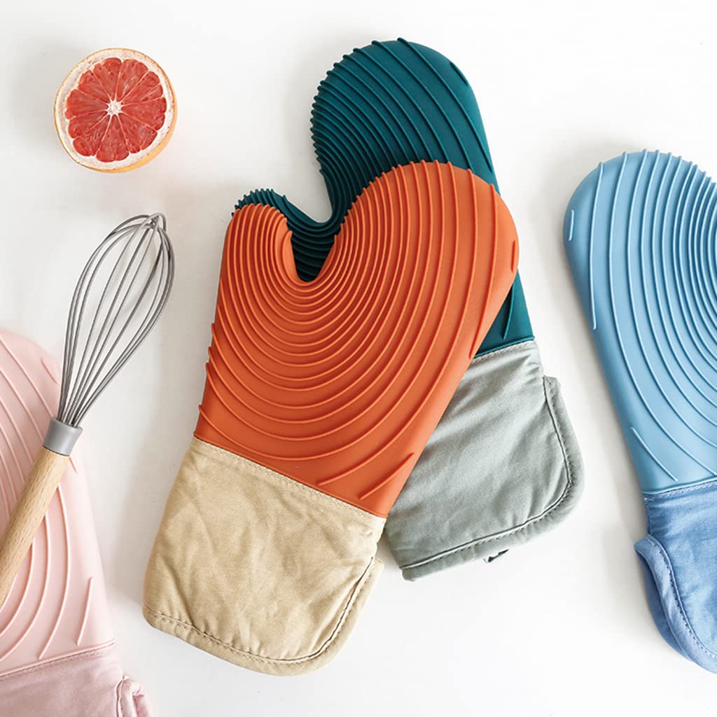 Maniques de cuisine en silicone résistant à la chaleur
