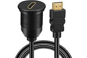 BATIGE 3 FT Durable HDMI Grommet Mount Extension Cable