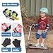 Soft-Style Kids Knee and Elbow Pads with Bike Gloves, Flexible Impact-Resistant Gear for Ages 2-11, Designed for Balance Bikes, Roller-Skating, and Skateboarding (Ocean Camo, Small)