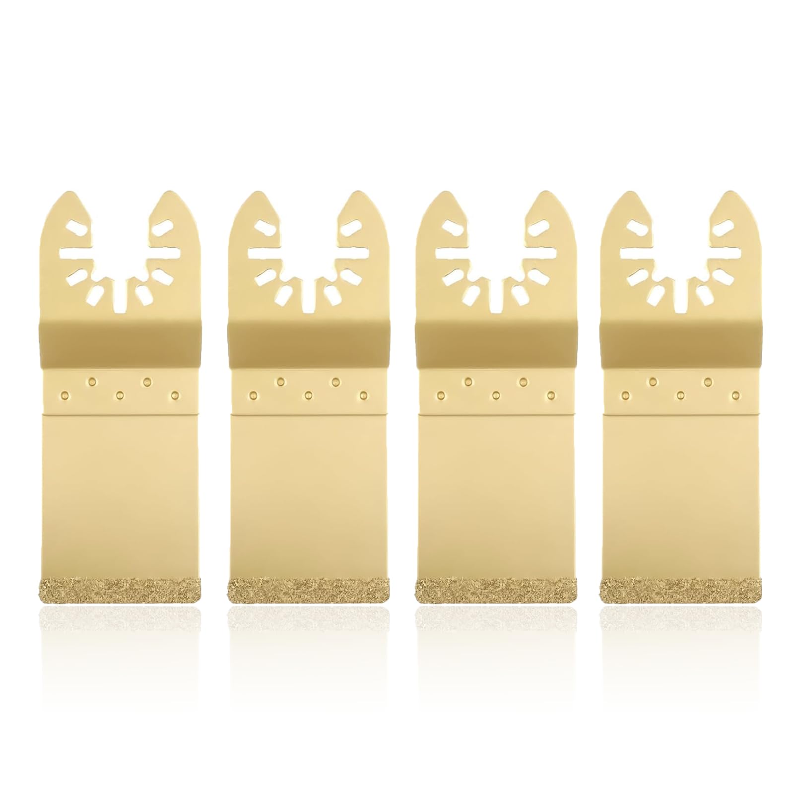 4 PCS 34 mm Multi Tool Masonry Blade, Carbide End Cut Multi Tool Blades High Efficiency Multitool Blades Full-Featured Stanley Blade Versatile Cutting Tools for Bricks Plaster and Grout Removal