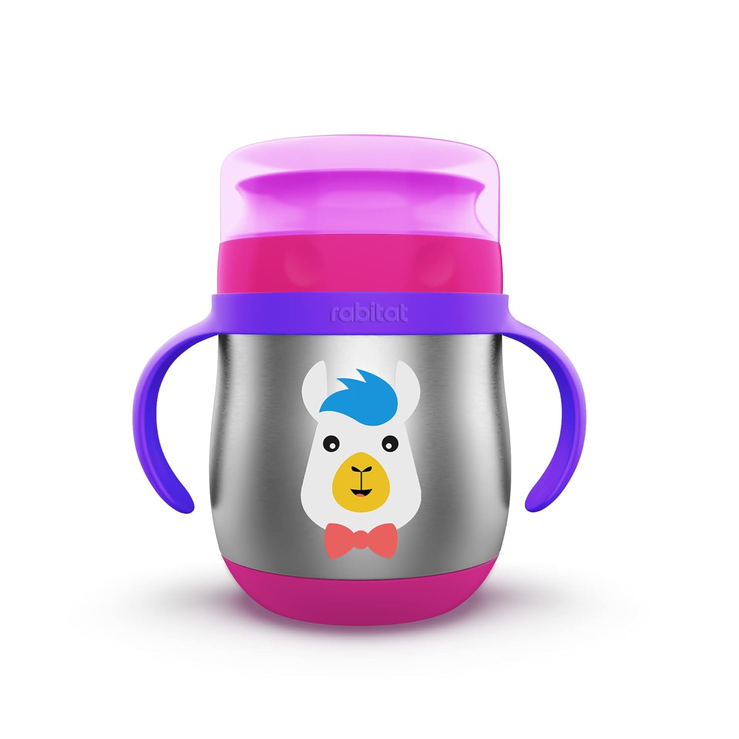 rabitat First Step 360 Training Cup, Llama Mia I Stainless Steel Sippy