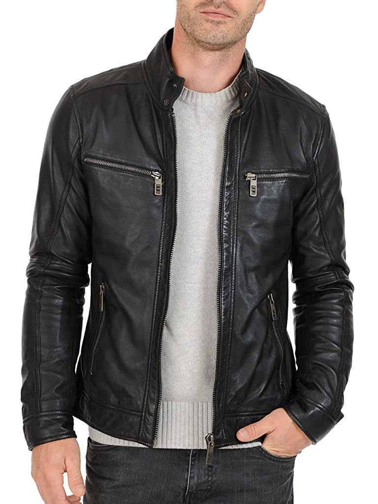 LEATHER MUSEUM PURE LEATHER JACKET FOR MEN'S SIZE (XS to 4XL)