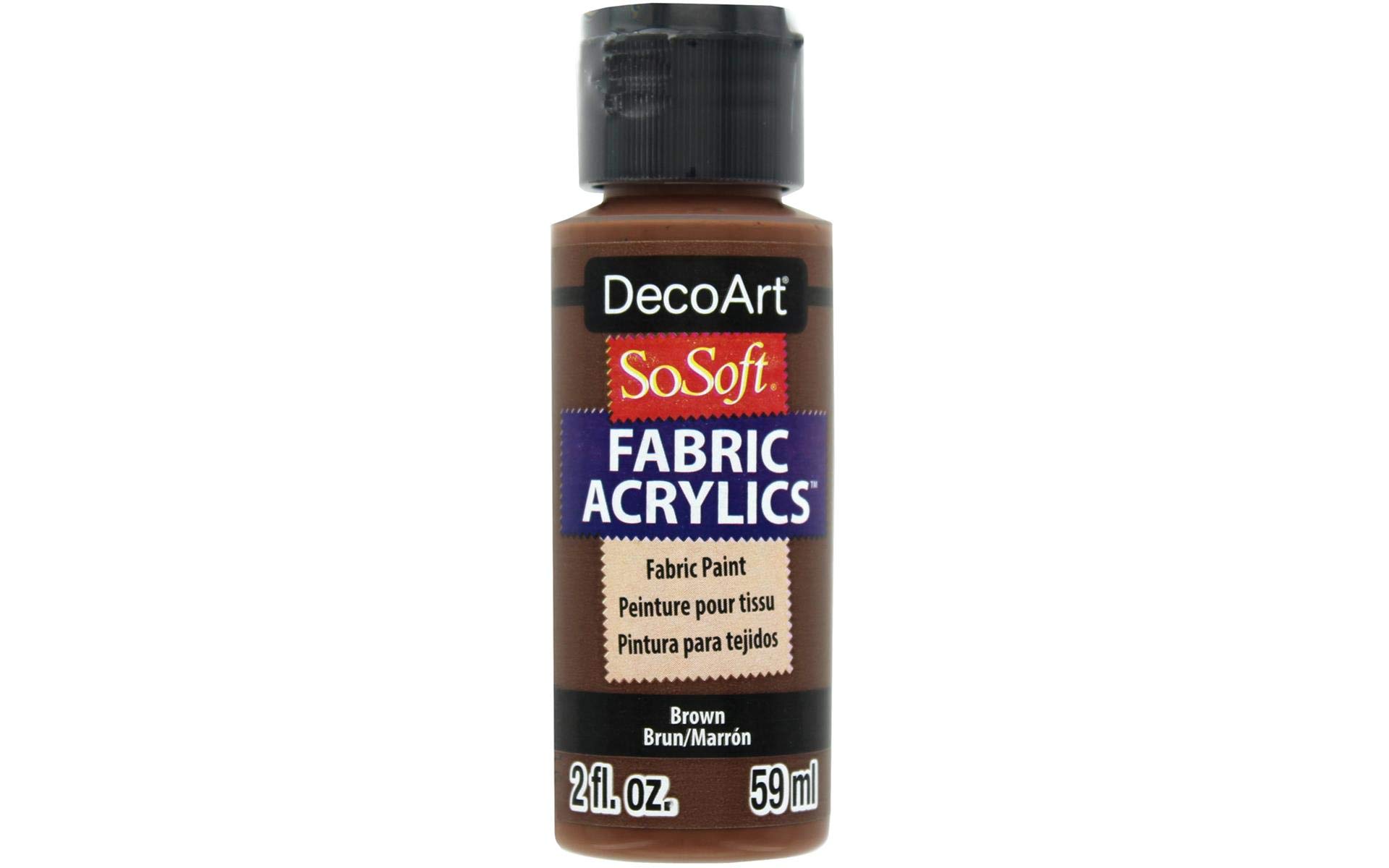 Decoart Brown Deco Art Sosoft Fabric Paint One Size