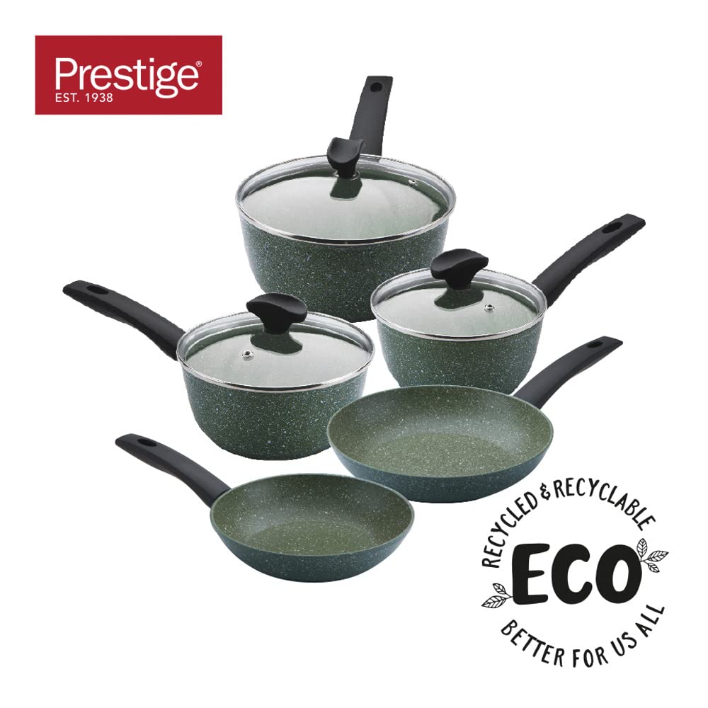 Buy Prestige Eco Non Stick Pots and Pans Set 5 Piece Recycled