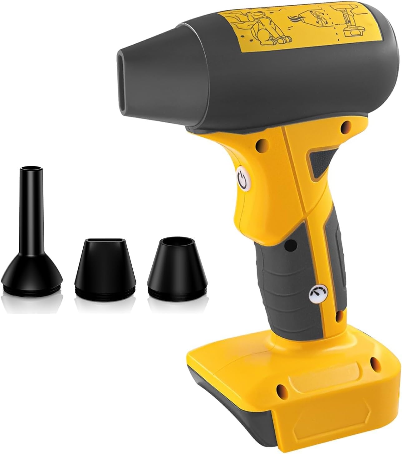 Photo 1 of 130000 RPM Mini Jet Fan Blower, 4-Speed Cordless Air Duster Compatible for Dewalt 20V Battery, Portable Handheld Blower for Indoor & Outdoor Use (No Battery)