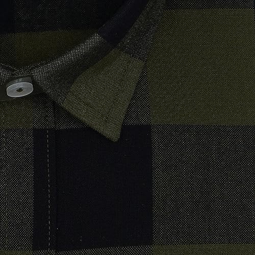 Image of GHPC Cottswool Winter Wear Woolen Big /Buffalo Checks Full Sleeves Regular Fit Formal Shirt for Men