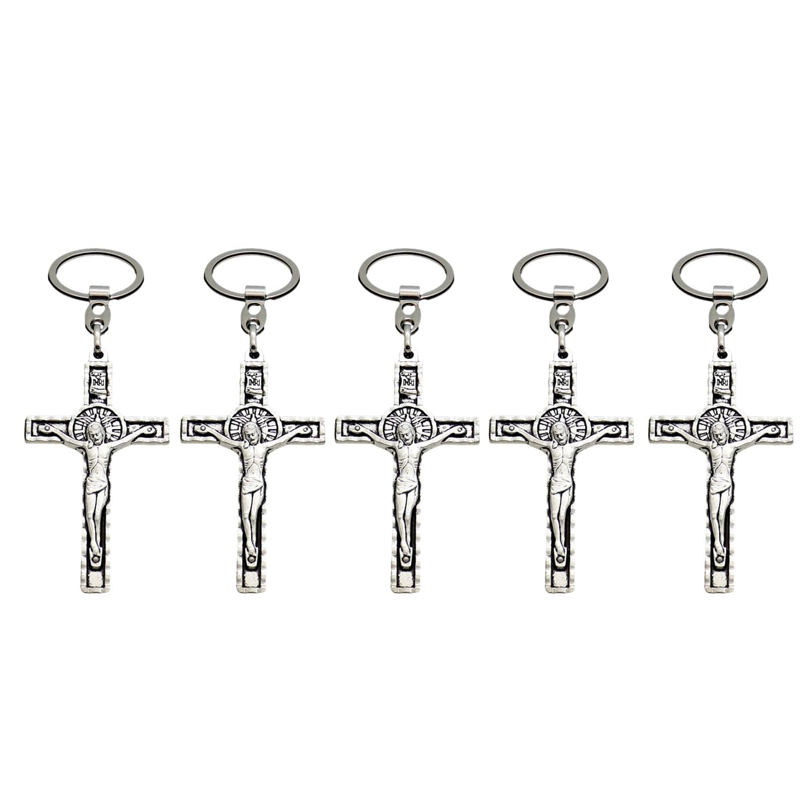 Elnwnnkc Vintage Silver 1 Cross Pendants Pattern For Jewelry Christs Cross Jewelry Finding Meaningful Friend, Givings Religious Pendants