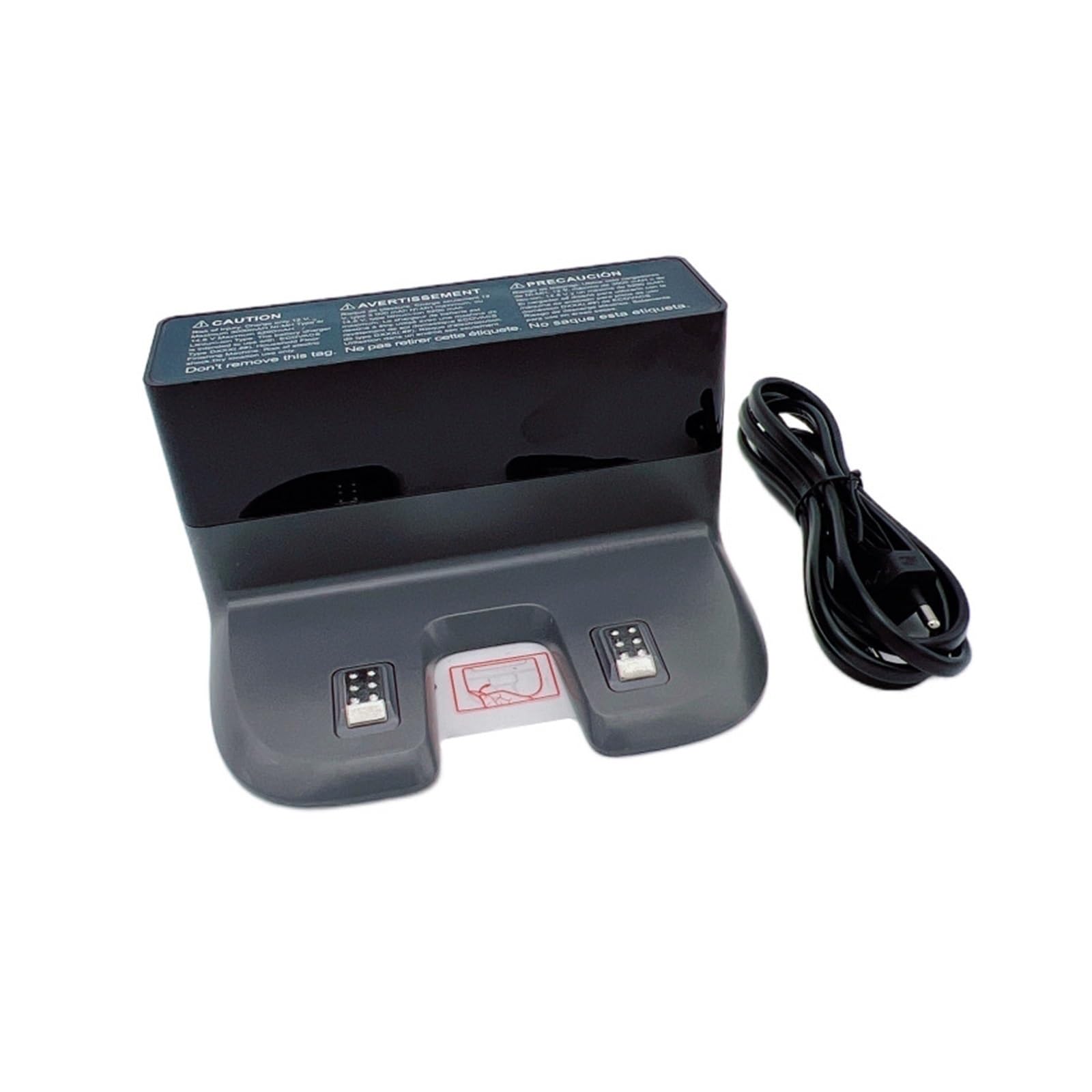 Robot Charging Pile, Charging Base, Compatible For DEEBOT. OZMO T8 AIVI, T8+, T9+, N8+, N8 Pro, T9 AIVI. Vacuum Cleaner Docking Station #CH1822, Compatible For Ecovacs ( Color : Dock and EU Cable , Si