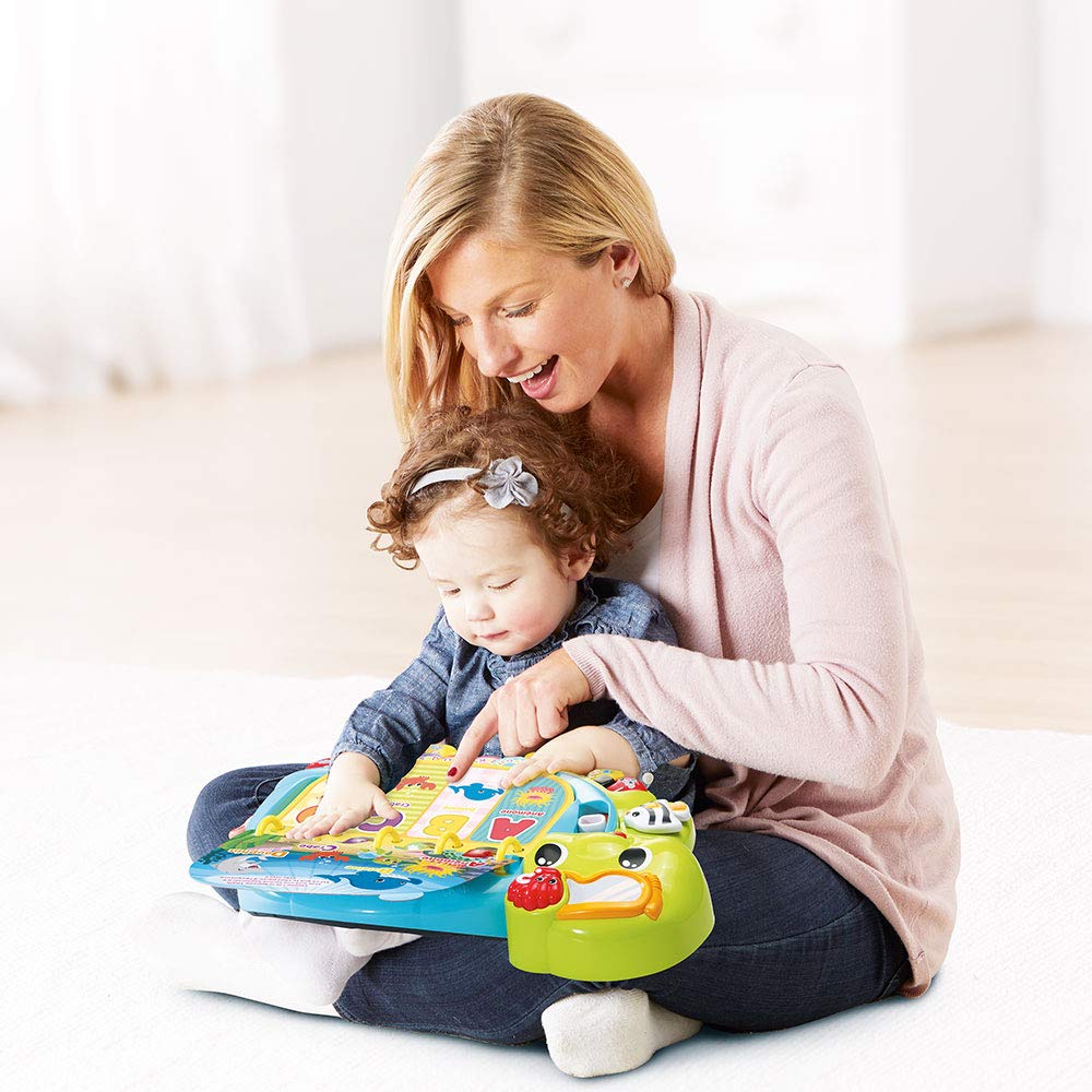 VTech - Mon Super Imagier des Découvertes, Livre Interactif Enfant, Livre Musical Tortue – Contenu en Français