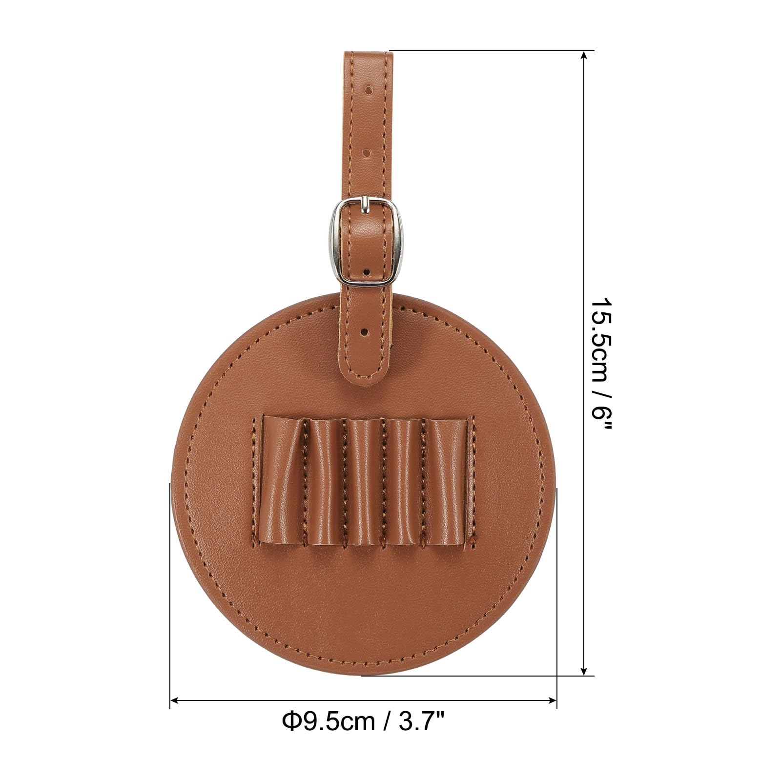 PATIKIL Golf Tee Holder, 2 Pack Golf Tees Carry Pouch Bag for Women Men Belt Storage, Brown