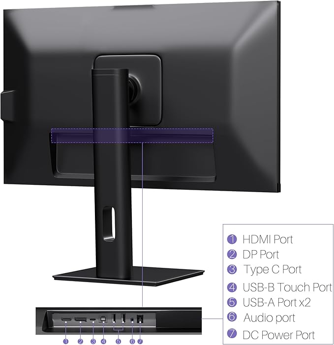 Monitor Táctil 4K 27 Pulgadas UHD 3840x2160 IPS 60Hz miniatura 7