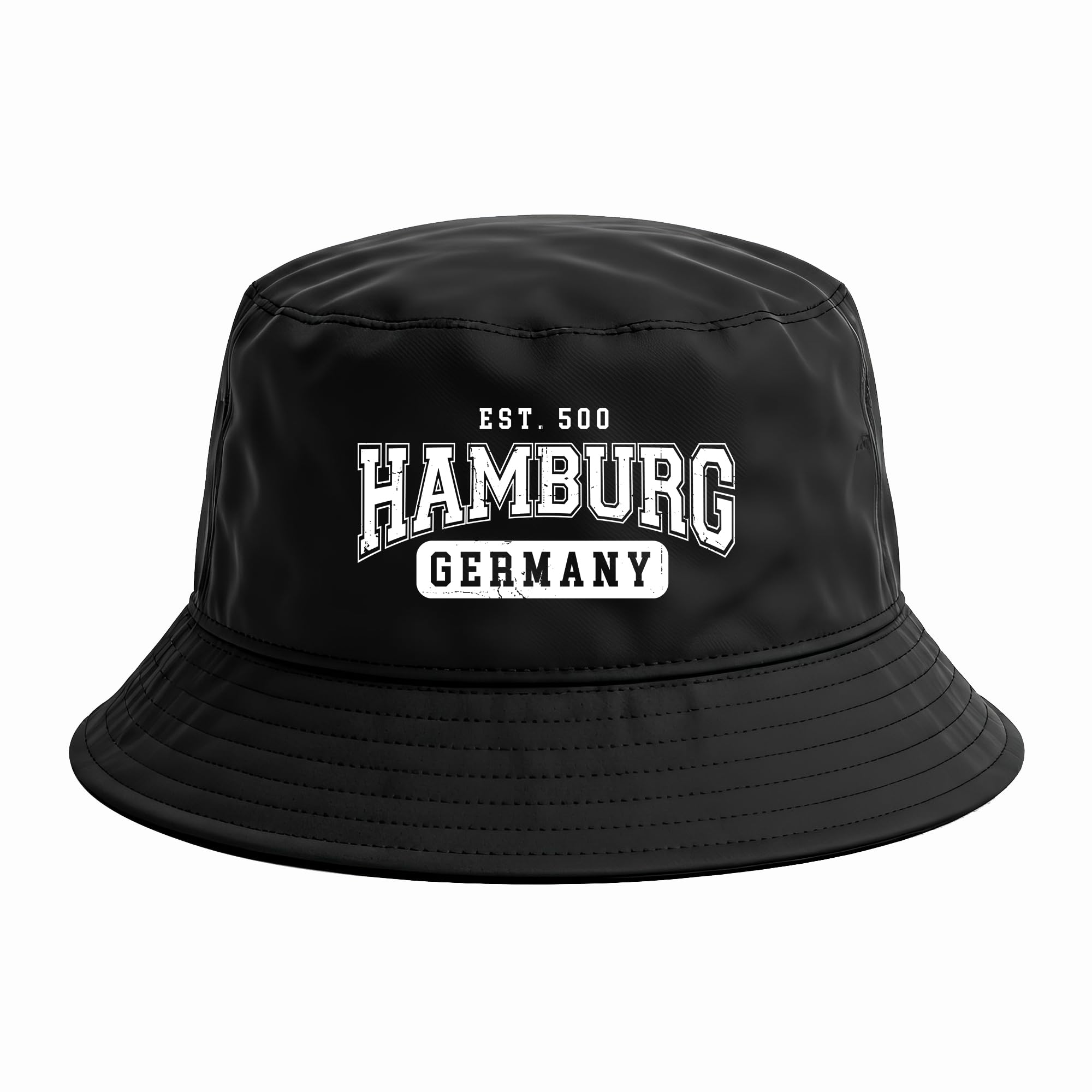 Hamburg College City Anglerhut | Moin Sommermütze & Bucket Hat für Fußballfans – Unisex Fischerhut für Kurve & Kiez – Streetwear Hut für Männer & Frauen