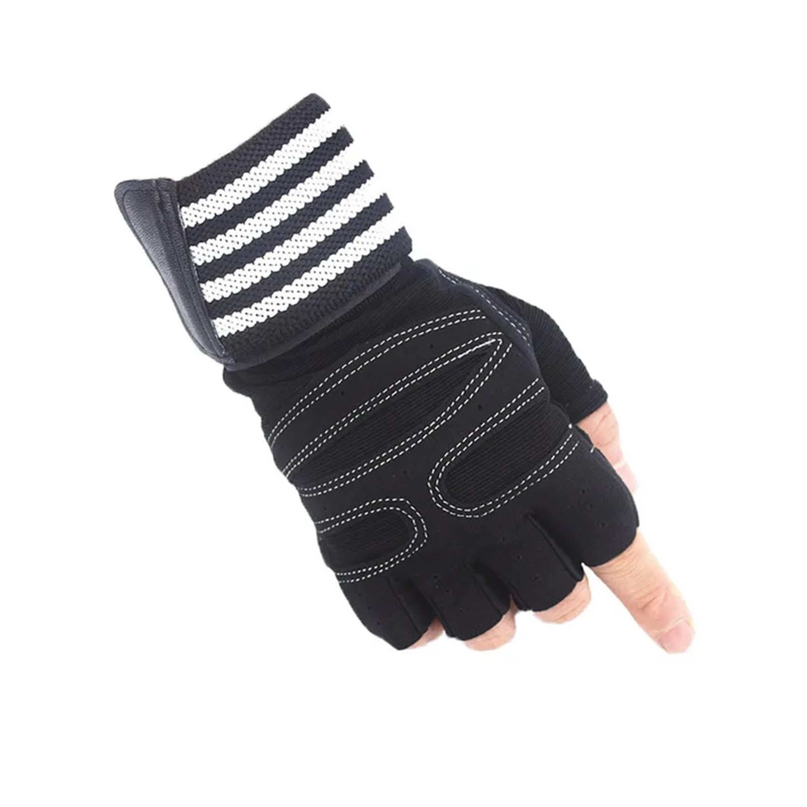 Guantes de entrenamiento de gimnasio para levantamiento de pesas con soporte par, transpirables y antideslizantes, protección completa de la palma para hombres y mujeres, guantes de gimnasio