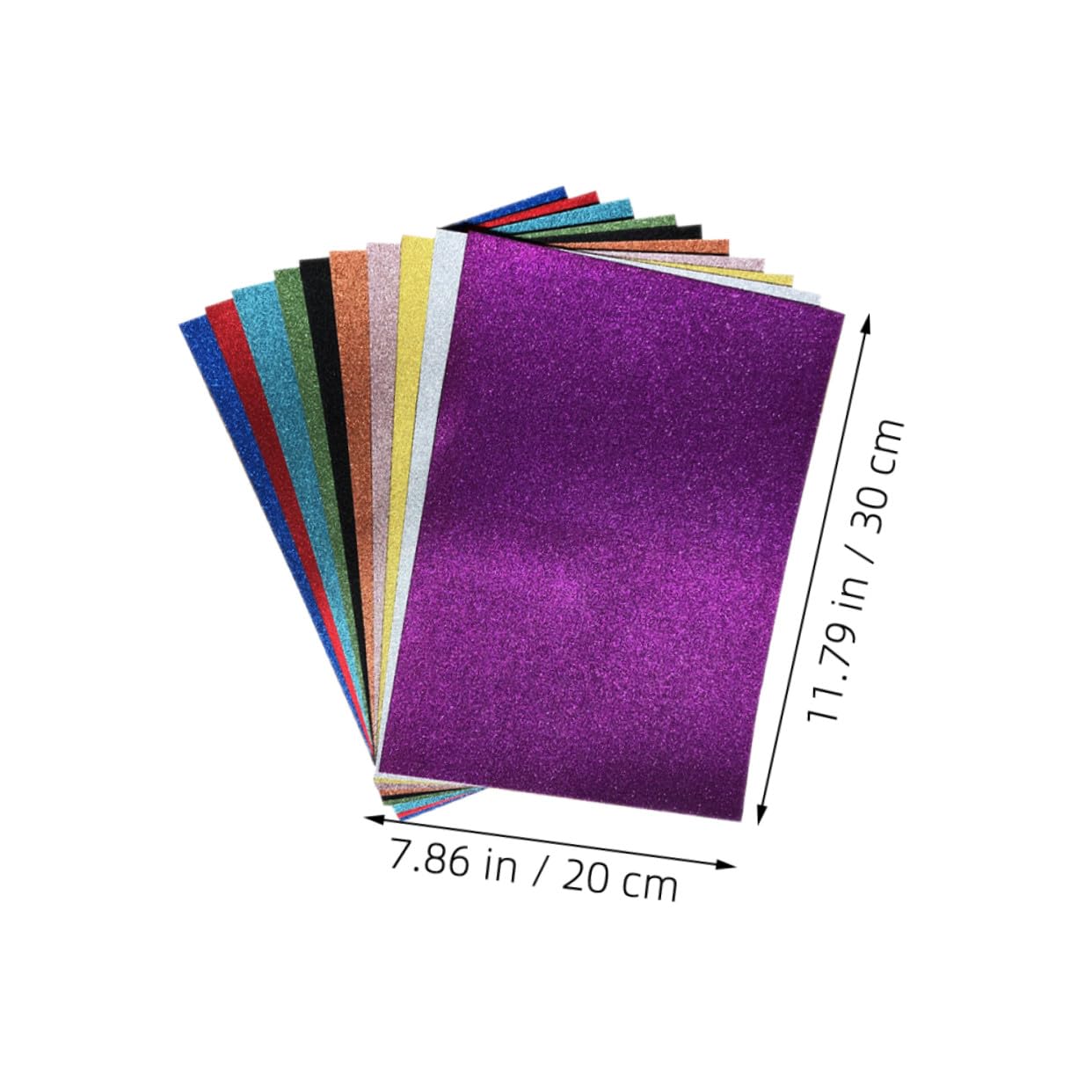 iplusmile 50pièces Papier Cartonné pour Scrapbooking Carterie et Loisirs Créatifs Papier de Couleur Pailleté pour Travaux Manuels et Fabrication de Cartes Couleur Aléatoire