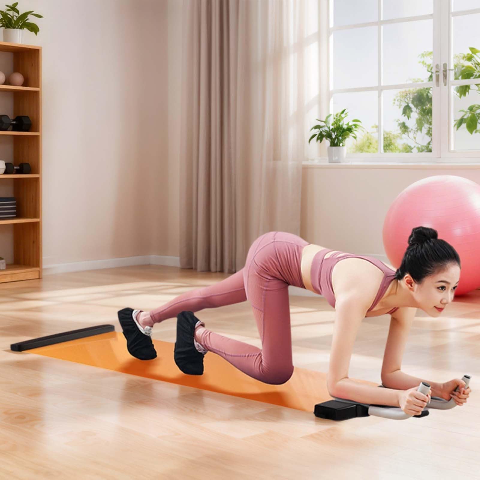 Balance Board | pochłaniające wstrząsy kompaktowe wyposażenie treningowe, mata ślizgowa do ćwiczeń fitness | dla początkujących, entuzjastów oraz przyjaciół na siłowni domowej z ćwiczeniami wewnątrz i