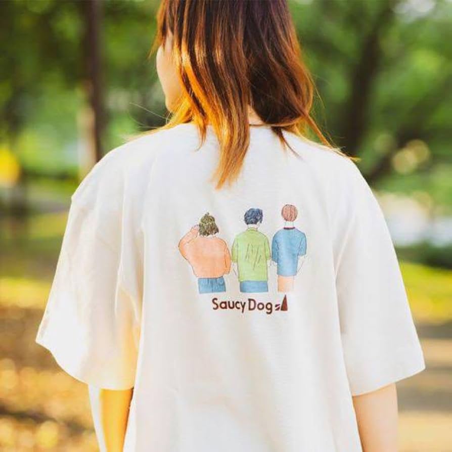 Saucy Dog ポーチ　Tシャツ Mサイズ Saucy Dog ポーチTシャツ Mサイズ