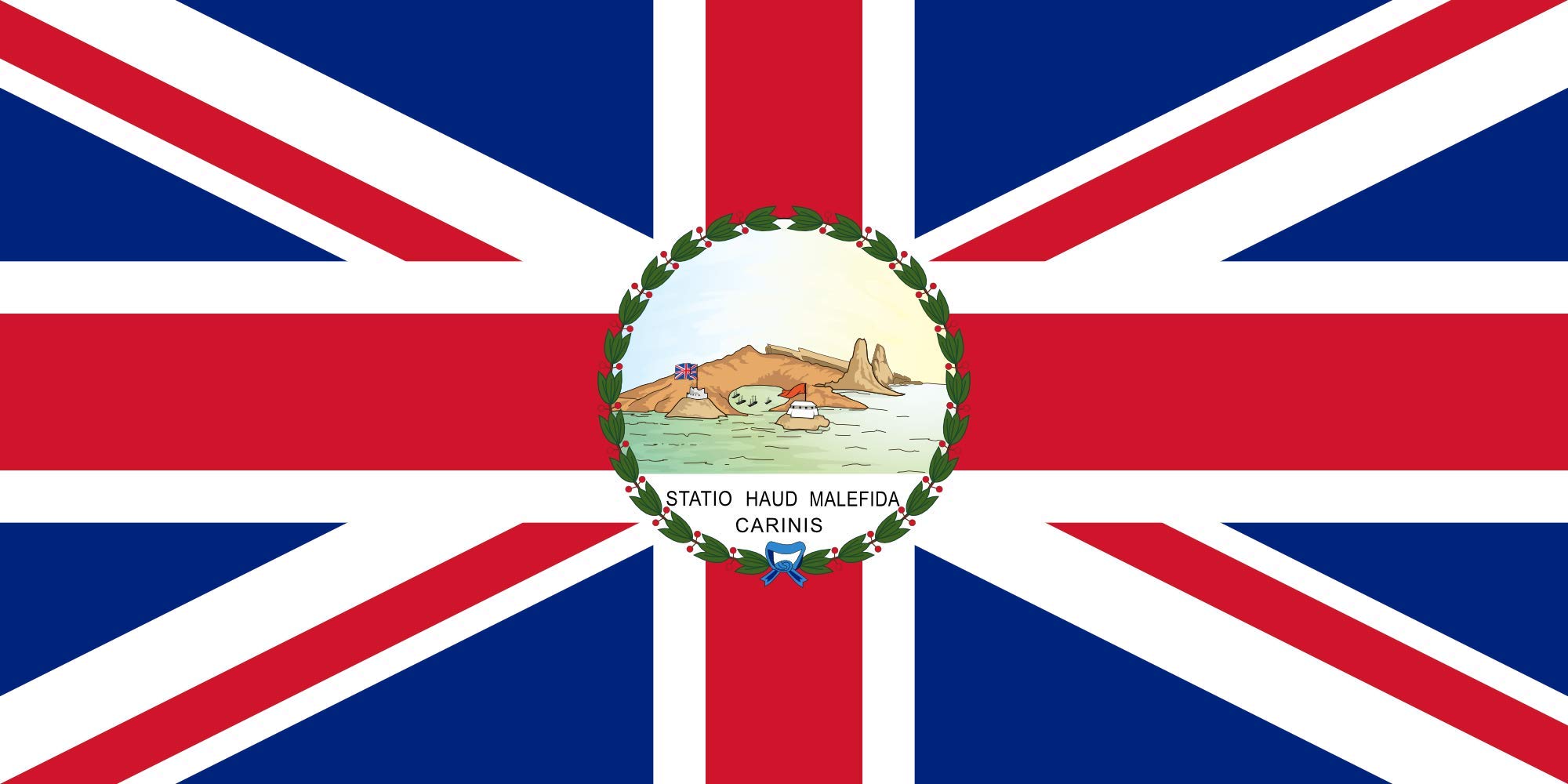 Drapeau Governor of Saint Lucia 1875-1939 grand format pour mât