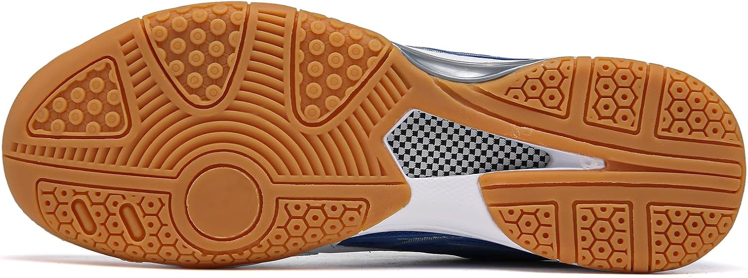 Tennis Shoes Lightweight Pickleball All Court Shoes Indoor Outdoor Badminton Sneaker with Arch Support Court Training Blue - Image 3