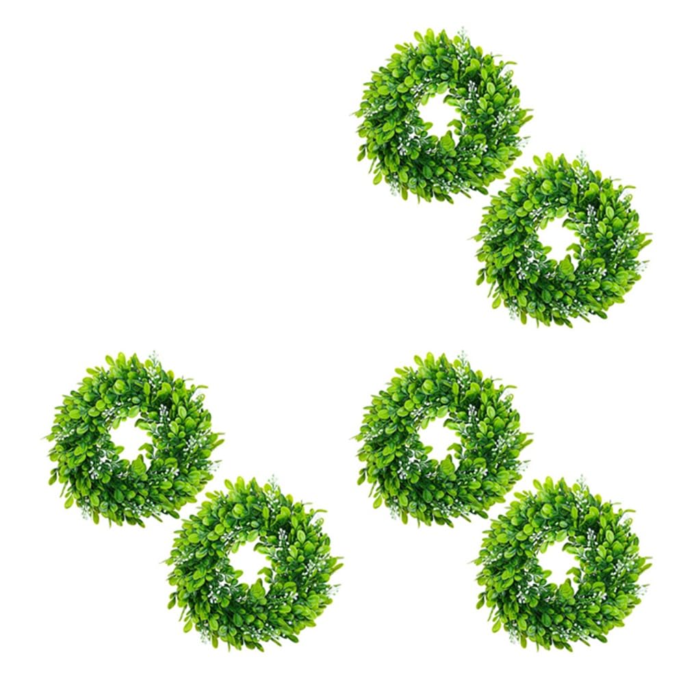 Guirlande de buis artificiel haut de gamme, couronne de 10 pouces aux finitions main