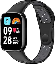 SITAFU Cinturini per Xiaomi Redmi Watch 3 Active, Braccialetto Sportivo in Silicone Regolabile - Ricambio Morbido Compatibile