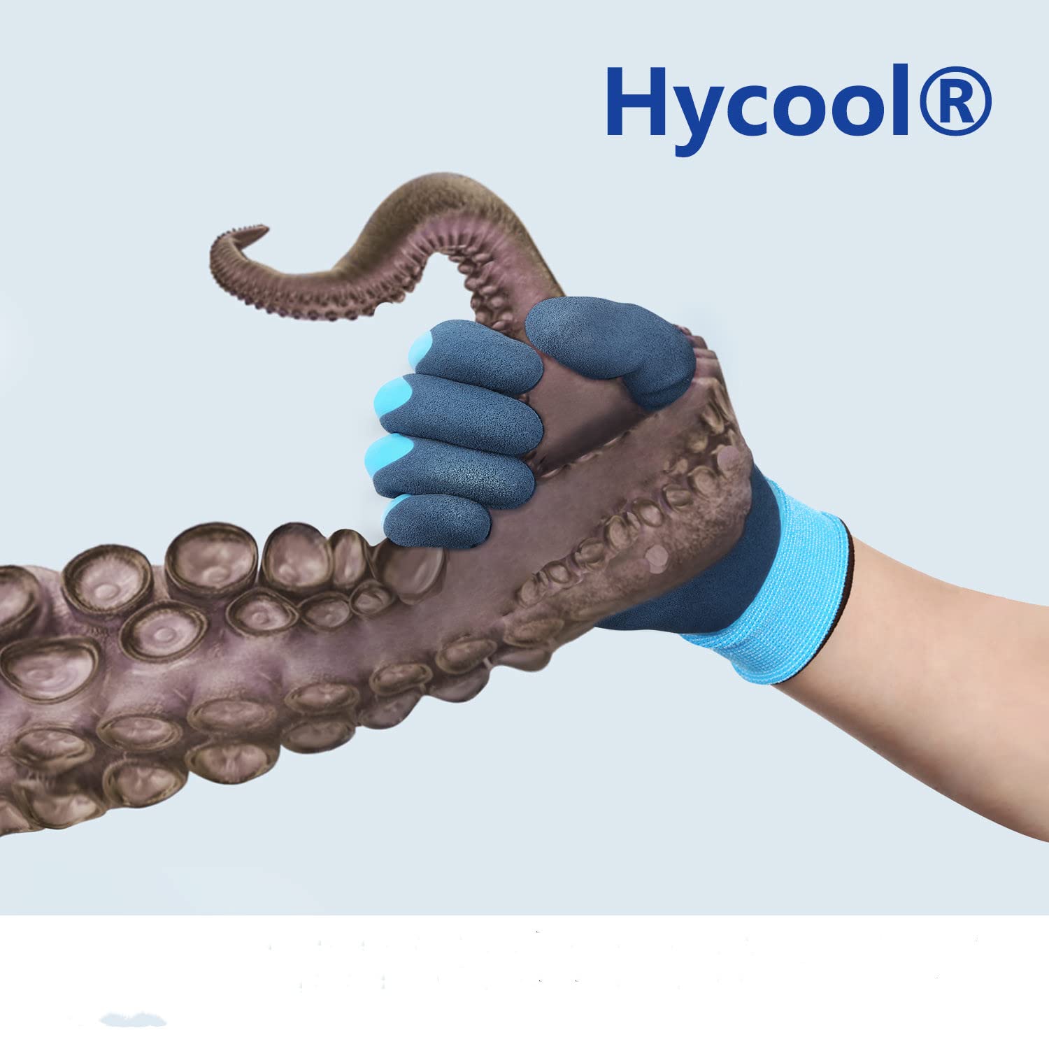 Hycool Grip Waterdichte werkhandschoenen, 15 gauge, werkhandschoenen voor heren, dubbellaags nylon, werkhandschoenen, comfortabel latexschuim voor multifunctioneel gebruik, 1 paar (XXL-maat