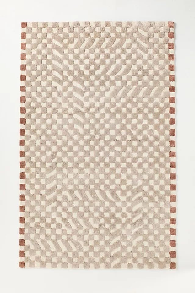 Hand-Tufted Julia Wool Area Rug, Thick & Durable Living Room Rug, Regular Shape Area Rugs for Living Room, Bedroom & Office – Neutral Wool Carpet | 1x1 Ft (Sample)
