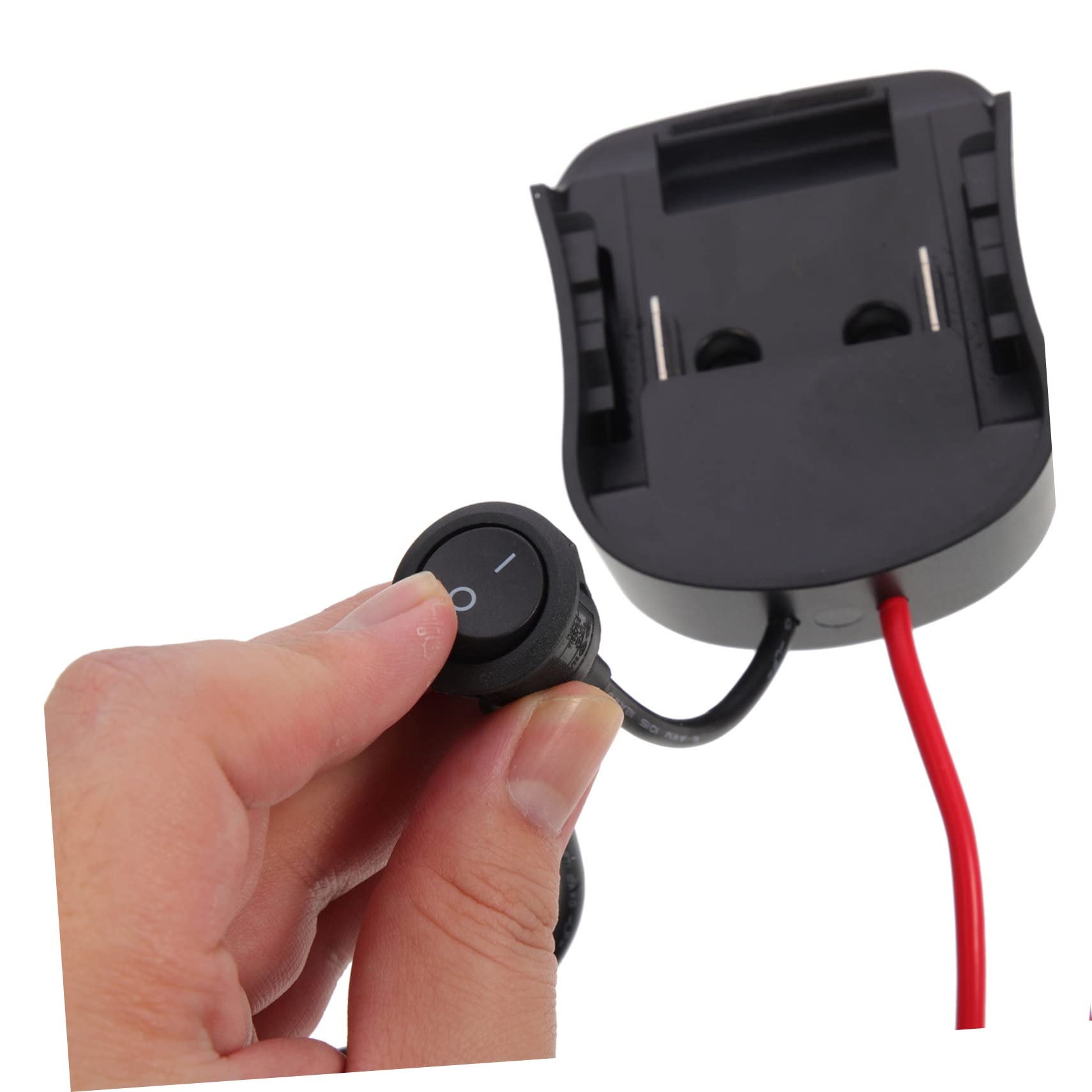 SHINEOFI 3 Piezas Adaptador de batería de 18V camión convertidor de batería Fuerza para Voltaje Adaptador de Corriente de Fuente de alimentación Abdominales Negro