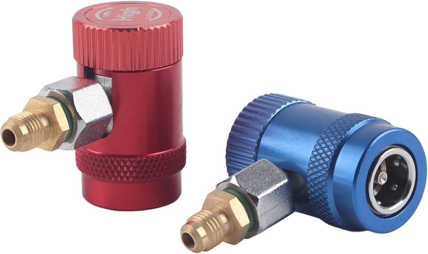 Adaptador de Acople Rápido Profesional para Refrigerante R1234yf, Conector de Latón