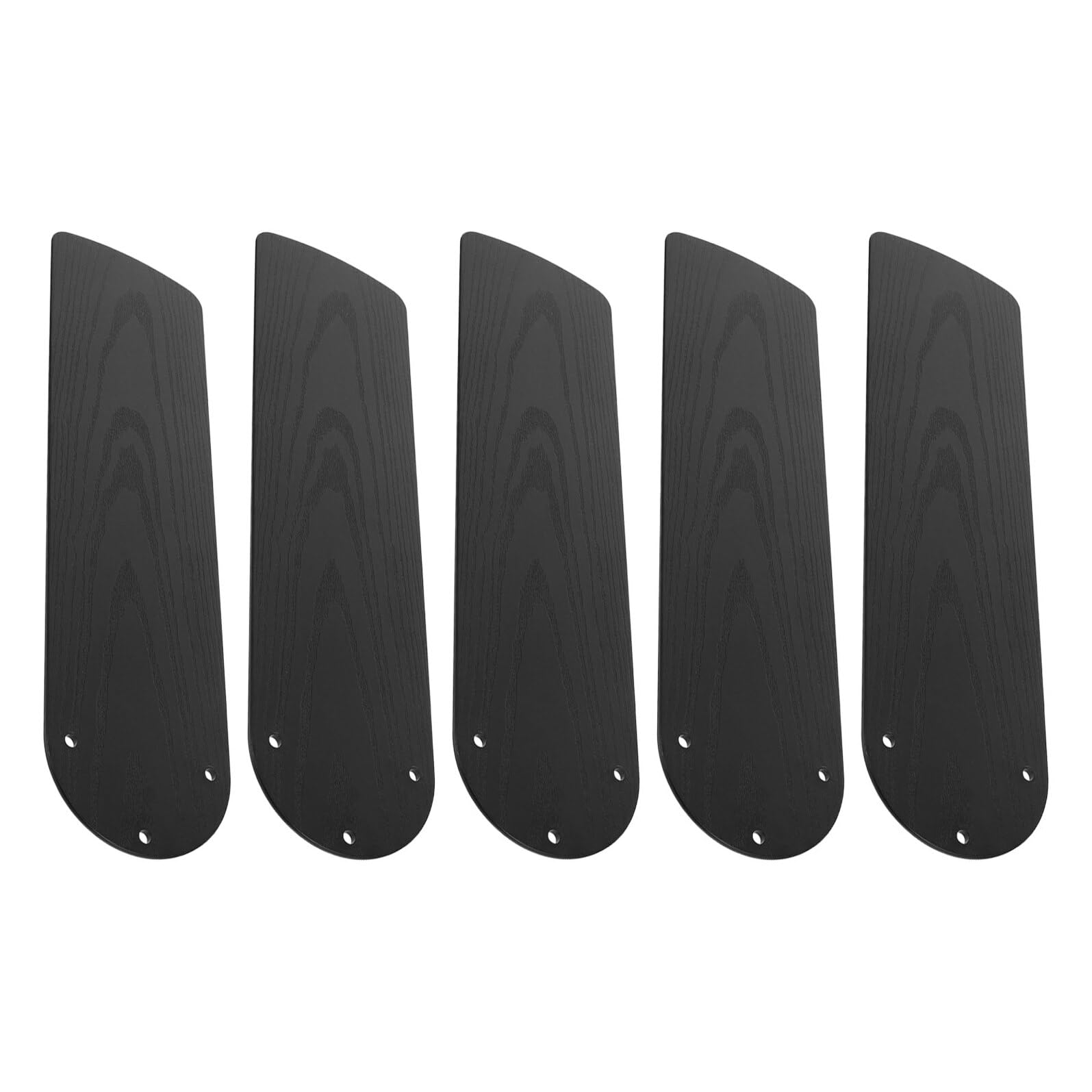 5 Piezas Aspas de Ventilador de Techo de Plástico Acabado Imitación Madera, Repuesto Fácil de Instalar para Ventiladores de 52 Pulgadas, Accesorio Moderno para Dormitorio