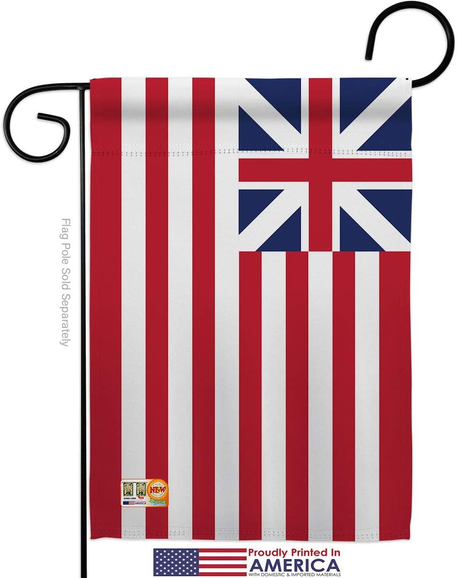 Grand Union Garden Flag Set Wall Holder Regional World Historic International Heritage Celebration Cultural Country Particular Area Small Gift Yard House Banner Made In USA 13 X 18.5