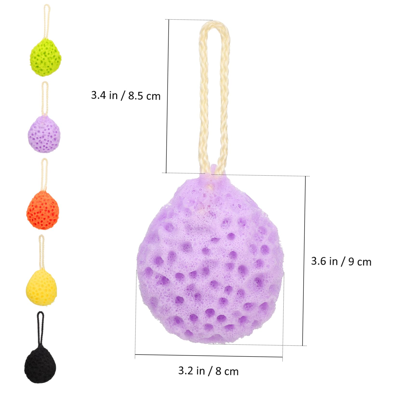 Beavorty 25 Piezas Bola De Baño De Esponja Esponjas De Baño Para Ducha Exfoliante Depurador Para Lavado De Puf Bola De Ducha Vegetal Exfoliante De Baño