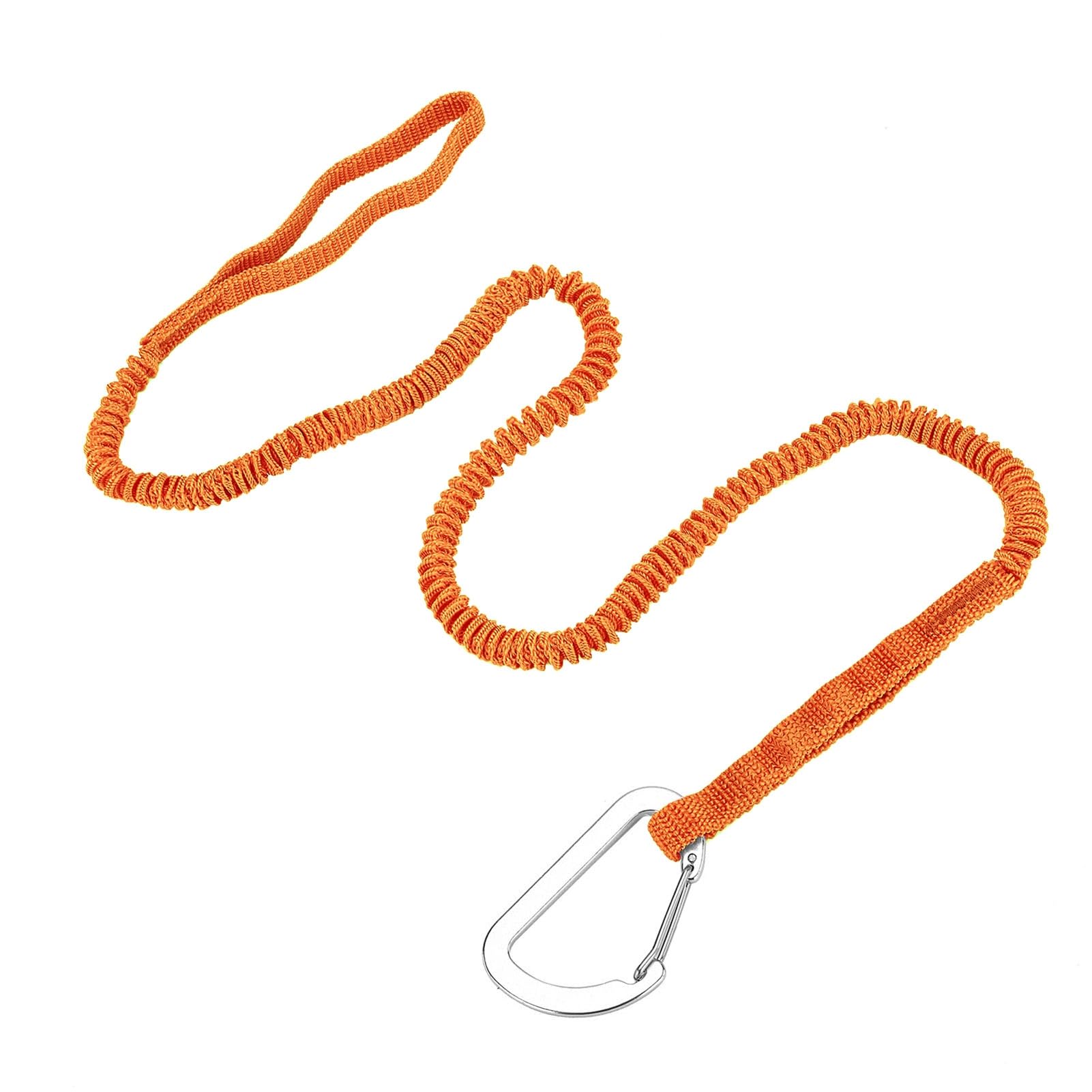 Zephylix Kayak Paddle Leash, 1/2/4Pcs Stretchable Strap Lanyard Rope Kayak Rod Leash Kayak Paddle Lanyard for Kayaking, Canoeing Orange 4pcs
