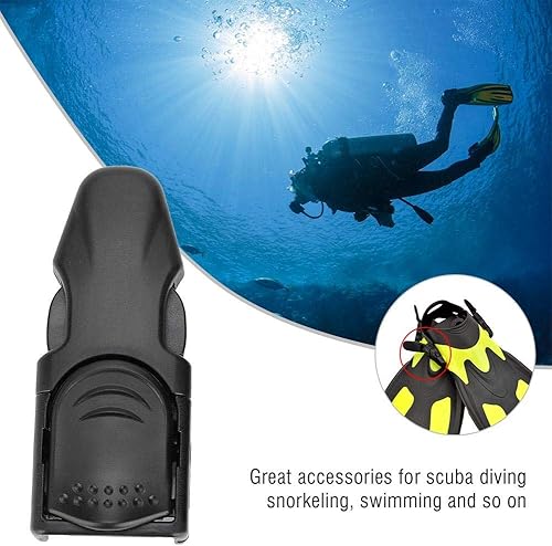 Miniatura 7 de Aleta de natación ajustable con hebillas de liberación rápida para buceo y buceo (B)