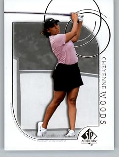 2021 SP Authentic 2001 Retro Tribute #01-CW Cheyenne Woods Official PGA Golf Trading Card in Raw (NM or Better) Condition