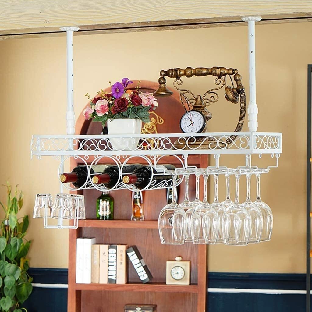 Casier à vin Loft Industriel pour créer un coin bar bistrot suspendu dans son salon