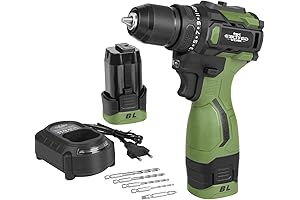 Makita 12V Electric Power Drill Set: 2 Batteries, 55Nm Torque, Variable Speed, LED Work Light