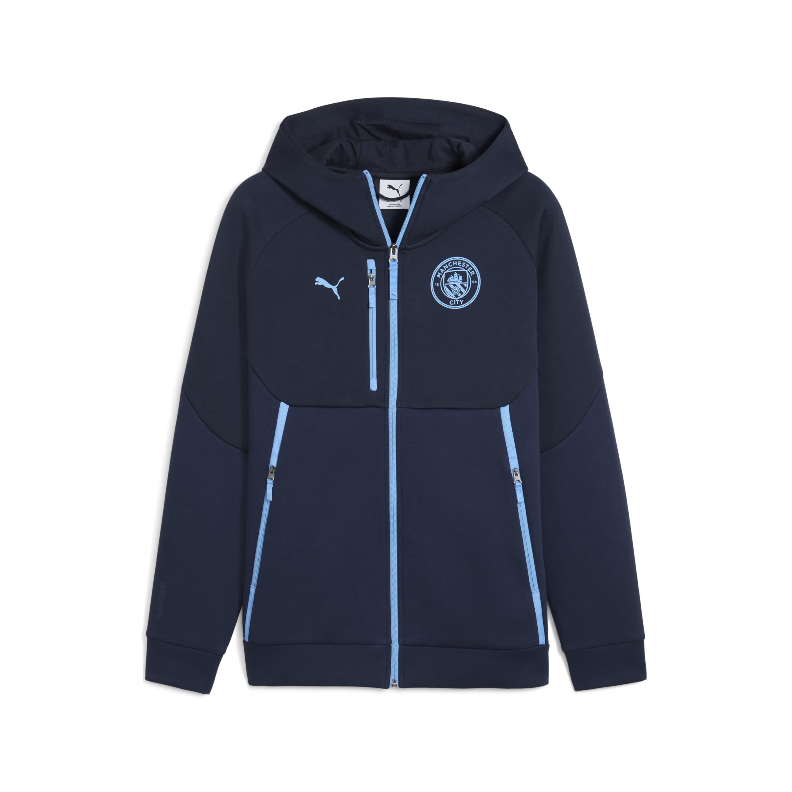 Puma Men's Navy Manchester City Pumatech Hoodie - Small