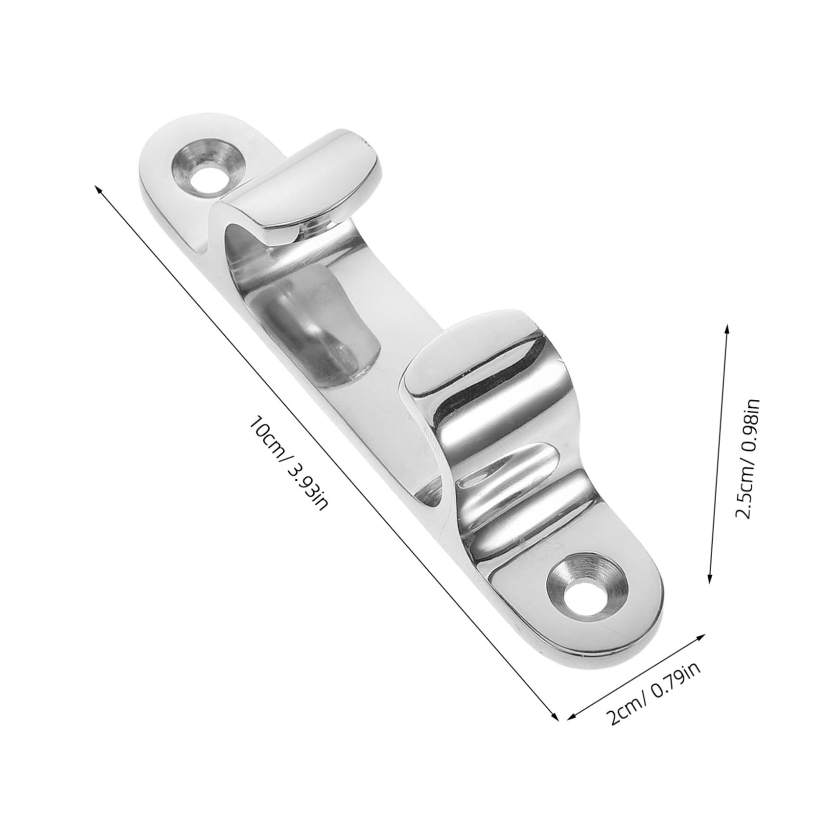 NAMOARLY Boat Clam Cleat Anchor Cleat for Canoe Kayak Stainless Steel Dock Marine Line