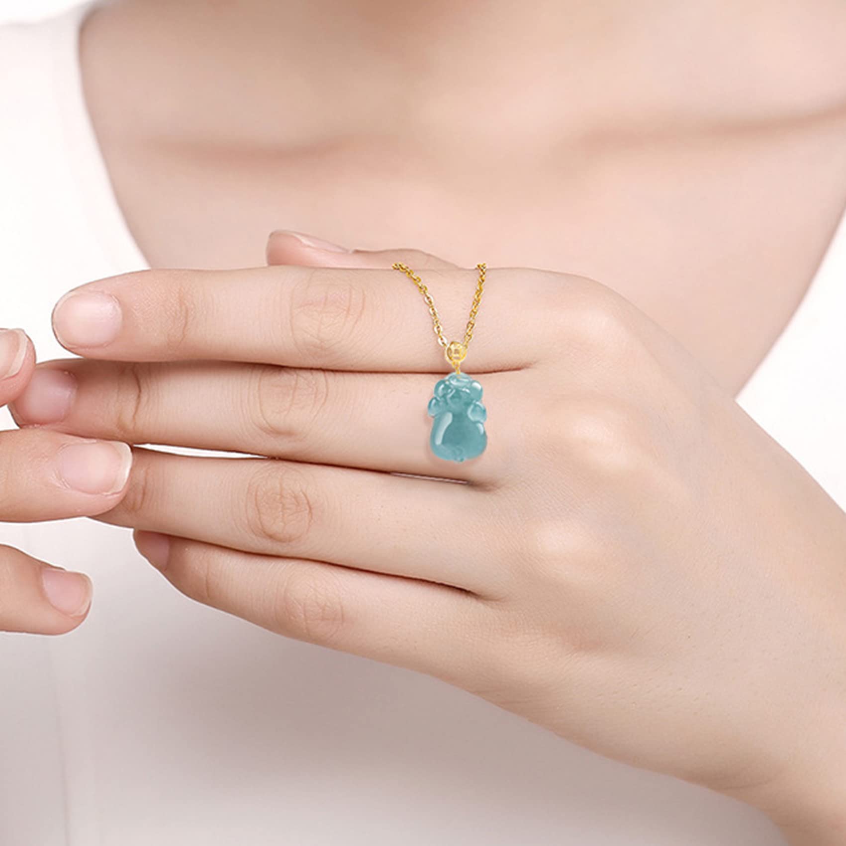 collana Ciondolo Maiale Zodiaco Smeraldo Naturale Feng Shui Ricchezza Monete Antiche Cinesi Signore Collana Portafortuna Talismano Prosperità Denaro Buona Fortuna Amicizia Regalo Giorno Laurea 2022 Nu