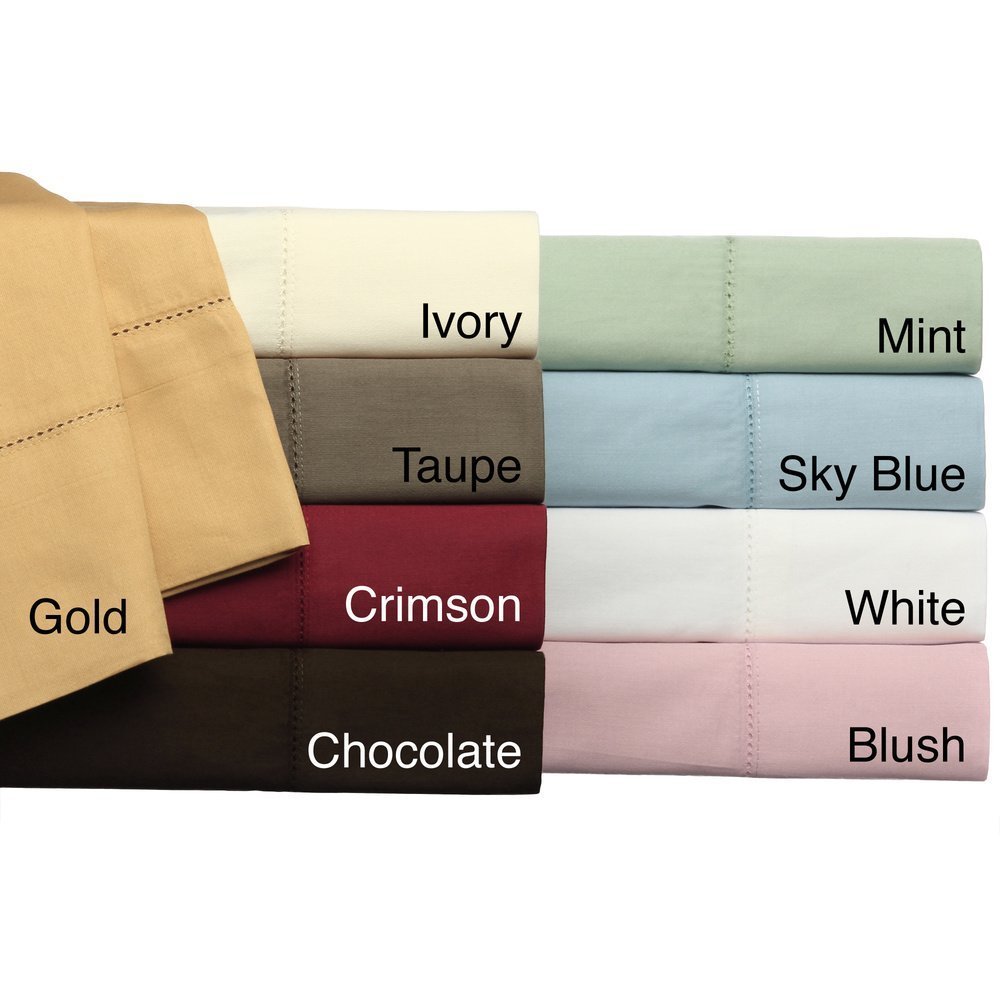 Elite Home Camden Collection 350-Thread-Count 100-Percent Egyptian Cotton Sateen Full Sheet Set, Taupe