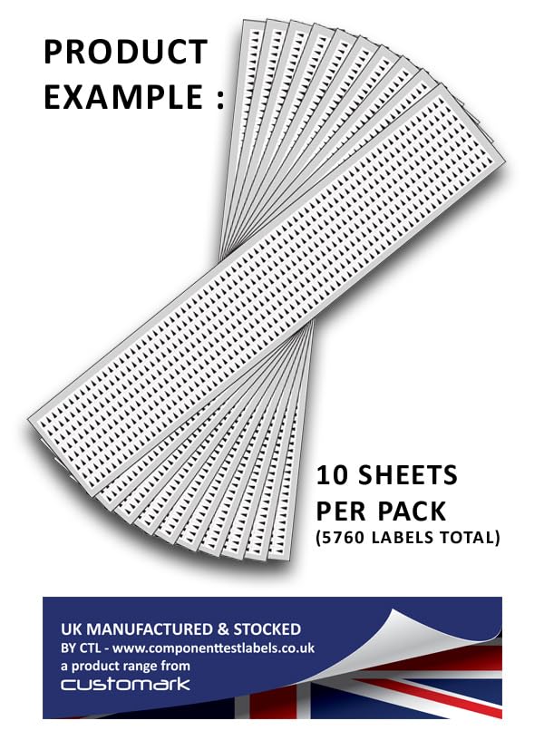 Inspection Arrow Labels - Vinyl/Nylon Cloth 3.18mm x 4.83mm Labels Stickers - Price per Pack of 5760 Labels (P/NO. 7824404AMZ) - Image 4