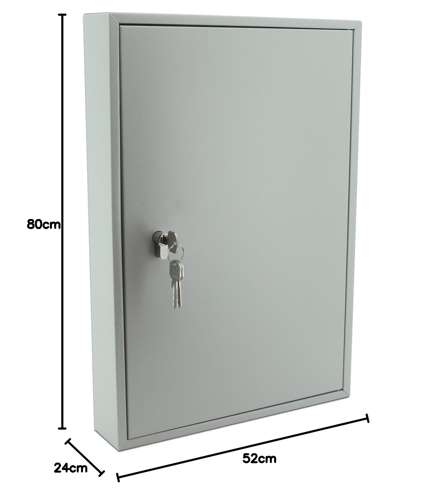 BASI Armoire à clés SS 100 PZ 2171-0150 - Nombre de Crochets : 150 - Gris (boîtier en métal) - Multicolore