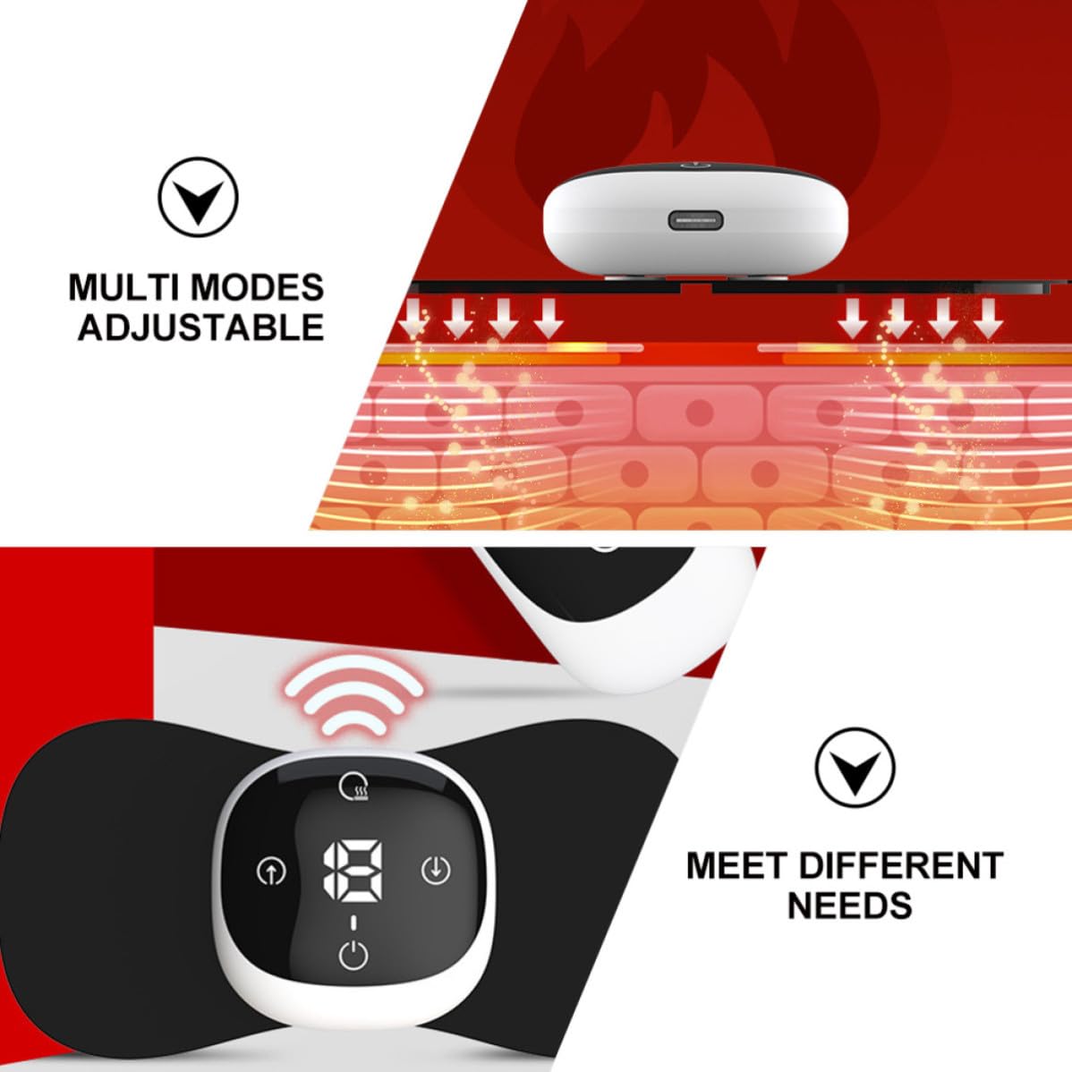Masajeador de Cuello y Hombros Mini Calor USB Táctil