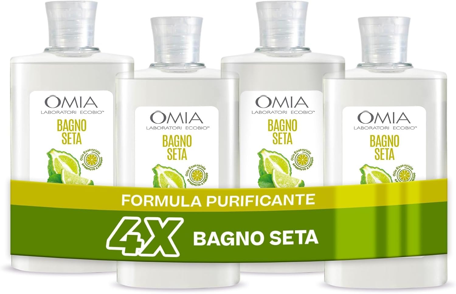 OMIA BAGNO SETA BERGAMOTTO 400 X 4 AMZ ETIC. INTERN