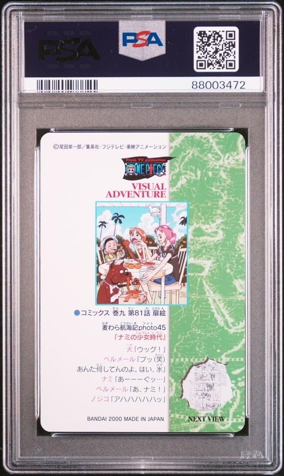 【美品】ONE PIECE ビジュアルアドベンチャー 麦わら航海記 153枚 Amazon.co.jp: PSA10 No.59 麦わら航海記Photo45 ナミの少女時代