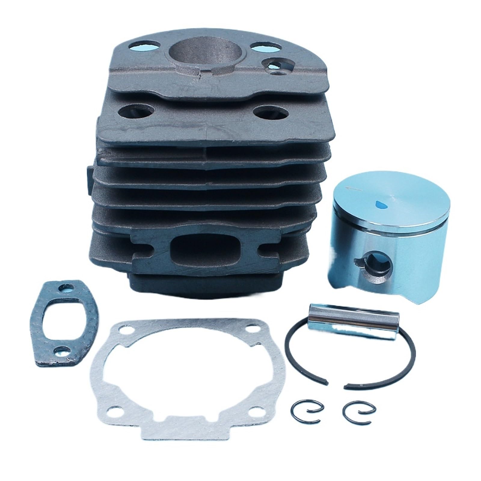 Kit cylindre piston 45mm pour tronçonneuse 51 et 55 avec axe 10mm et joints