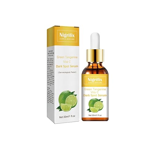 Green Tangerine Vita C Dark Spot Serum, suero facial con vitamina C, suero facial con ácido hialurónico y vitamina E, antienvejecimiento,