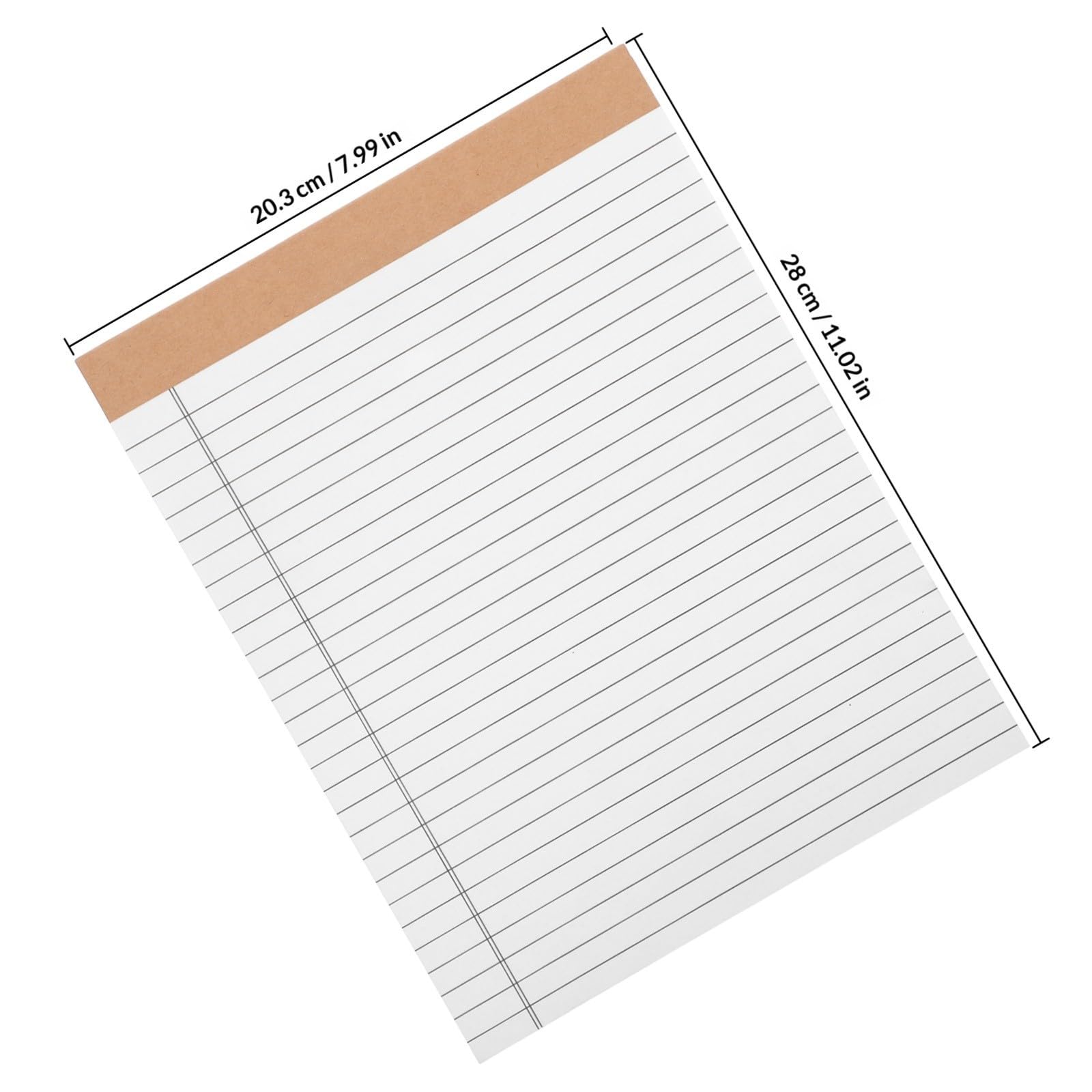 10 Pezzi Blocco Note Legale a Righe, 30 Pagine, Carta Bianca