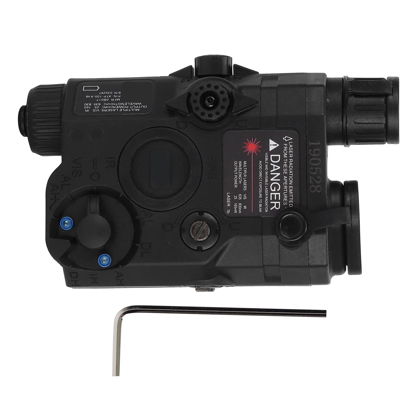 Pilipane Airsoft Battery Box, Airsoft Box, Airsoft Batterie Box, Decorative Dummy Model for EX403 Weapon, Nylon Construction (Black)