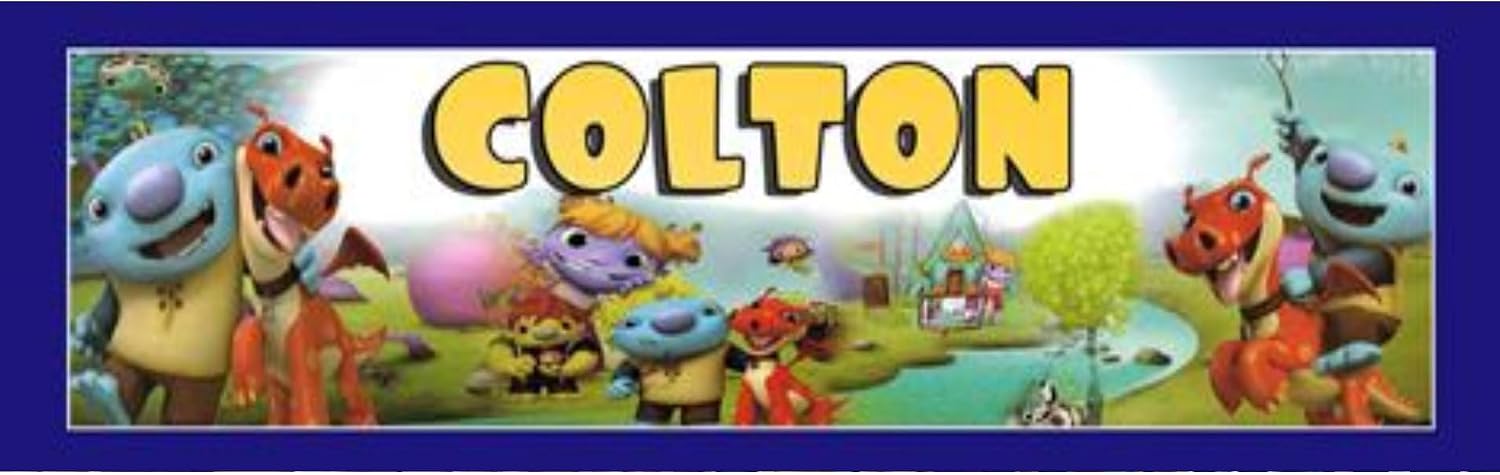 Wizard Wallykazams - 10"x32" Personalized Name Poster with Border Mat
